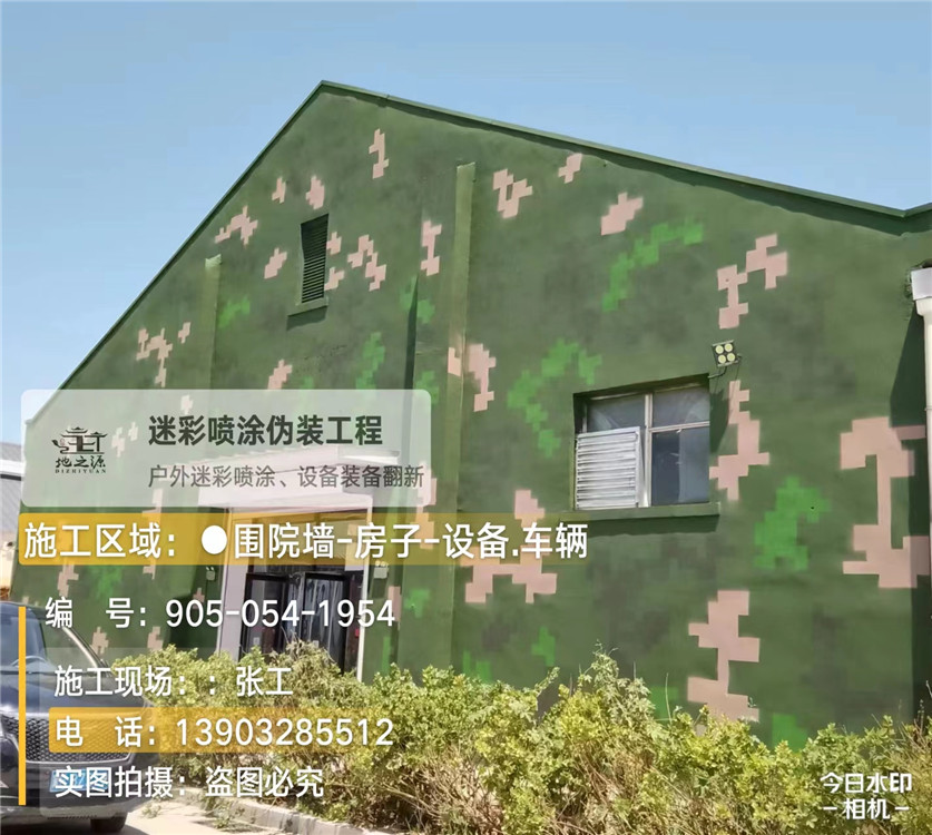 湘潭外墙数码迷彩漆施工报价清单（100㎡标准墙面测算）